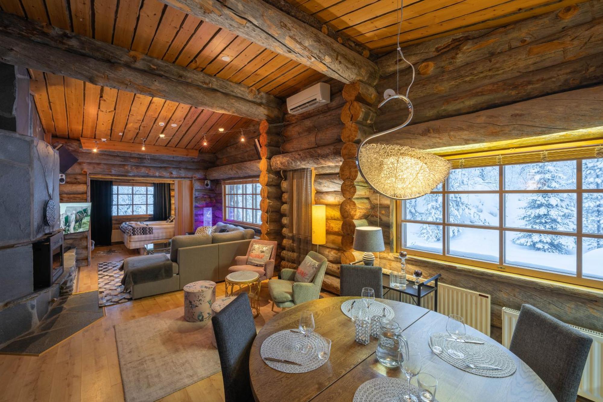 Kuukkeli Log Houses Teerenpesae Saariselka Exterior foto